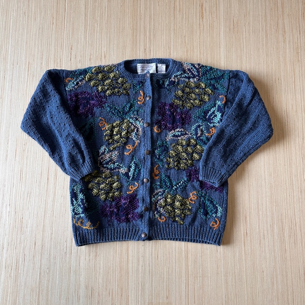 RARE! Vintage Hand Knit Cardigan